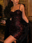 Midnight Spark Mini Dress Bodycon Sequin Glam - 1244