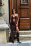 The Noir Allure Maxi Dress – 1044