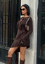 Eternal Ruffle Mini Dress Asymmetrical Layered Frill 1271