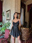 The Satin Charm Mini Dress - 1029