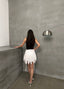 Ethereal Asymmetrical Ruched Skirt - 1173
