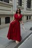 The Empress Waist-Cinched Maxi Dress Statement Elegance - 1189