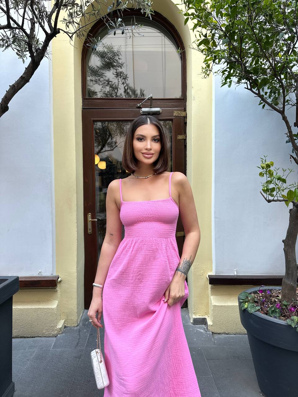 Serenity Smocked Strap Midi Dress - 1220