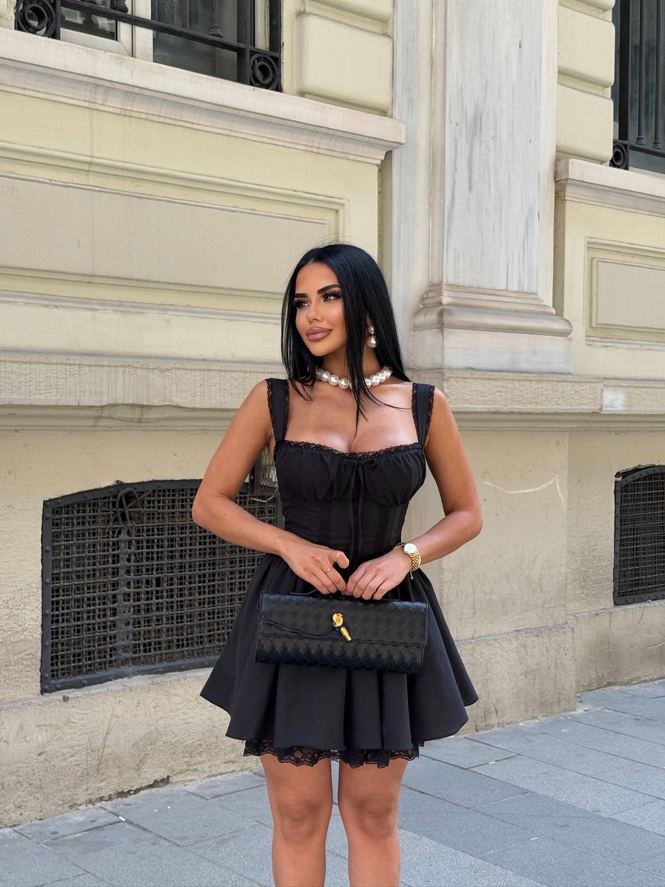 Twilight Drape Waist Cut-Out Midi Dress - 1227