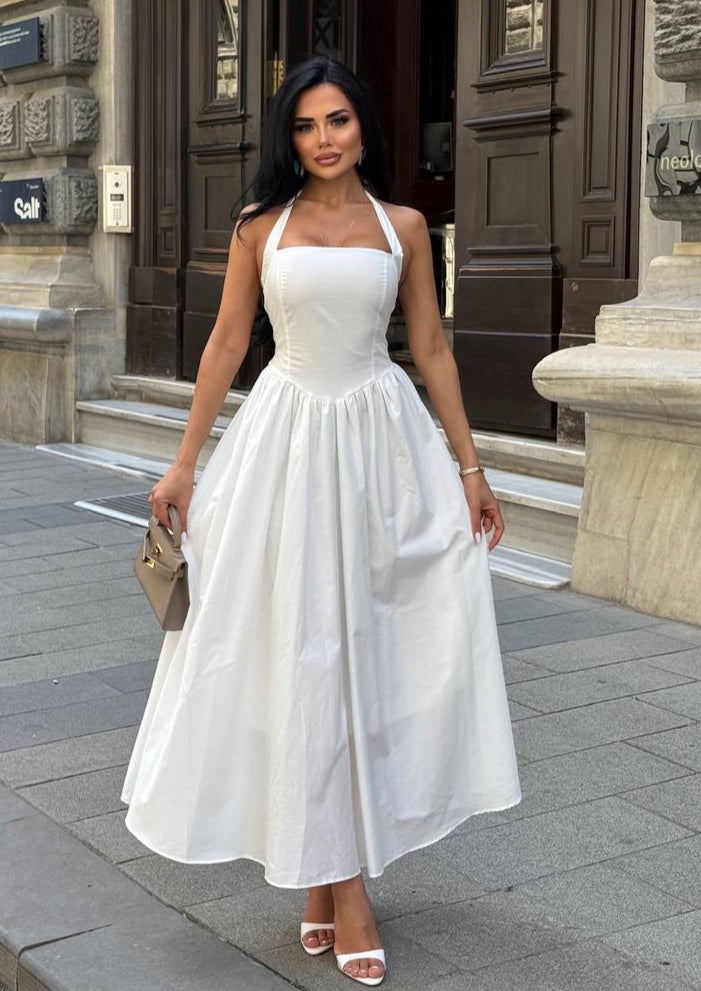 The Vienna Halter-Back Maxi Dress – 1213