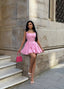 The Bella Halter Bubble Mini Dress Luxe Edition - 1214