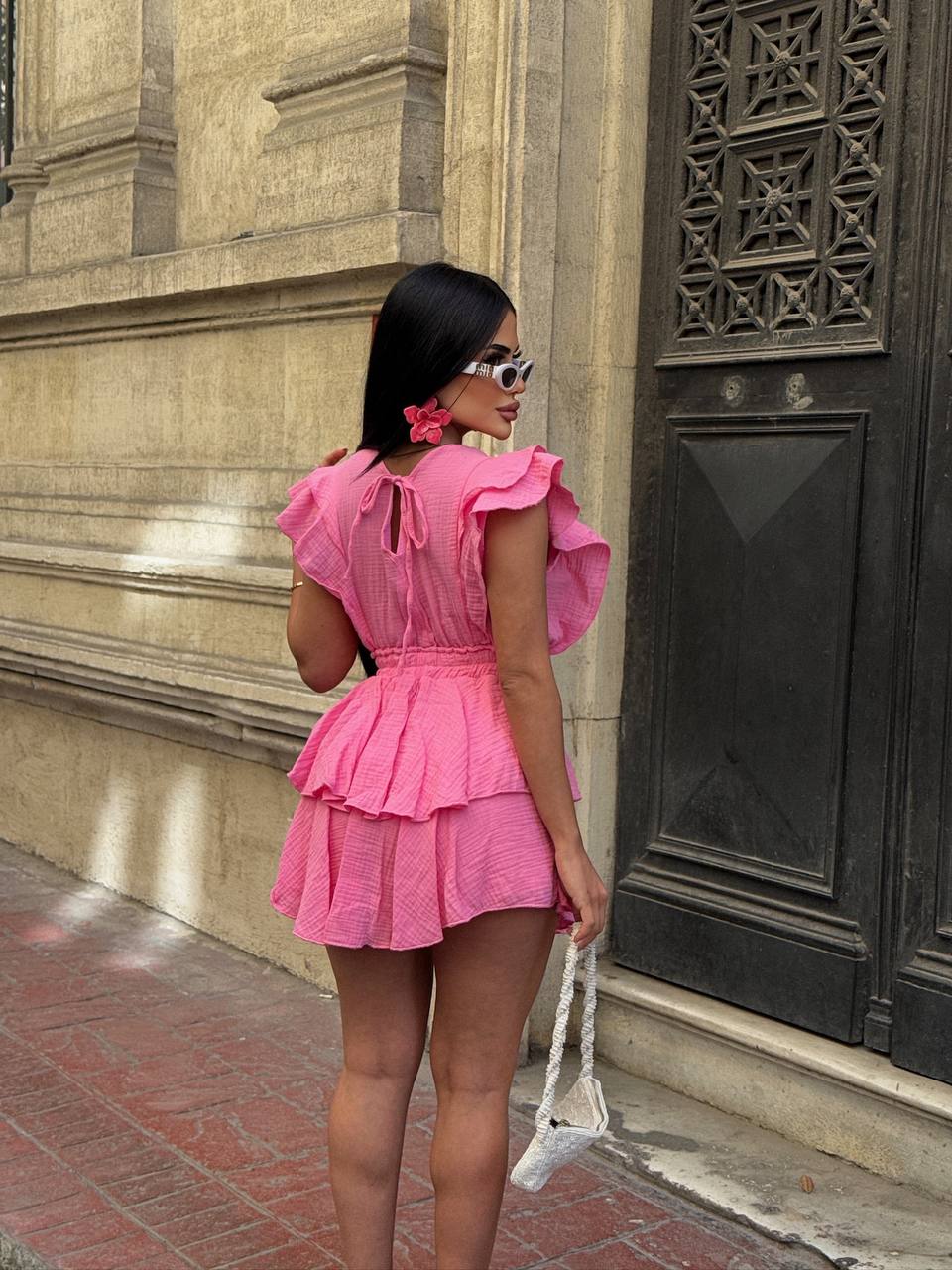 Celeste Ruffle Tiered Mini Dress - 1205