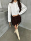 Ethereal Asymmetrical Ruched Skirt - 1173