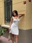 The Bella Ruched Bodice Mini Dress – 1207