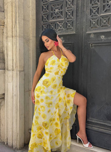 Sunset Muse Crochet Bodycon Dress - 1225