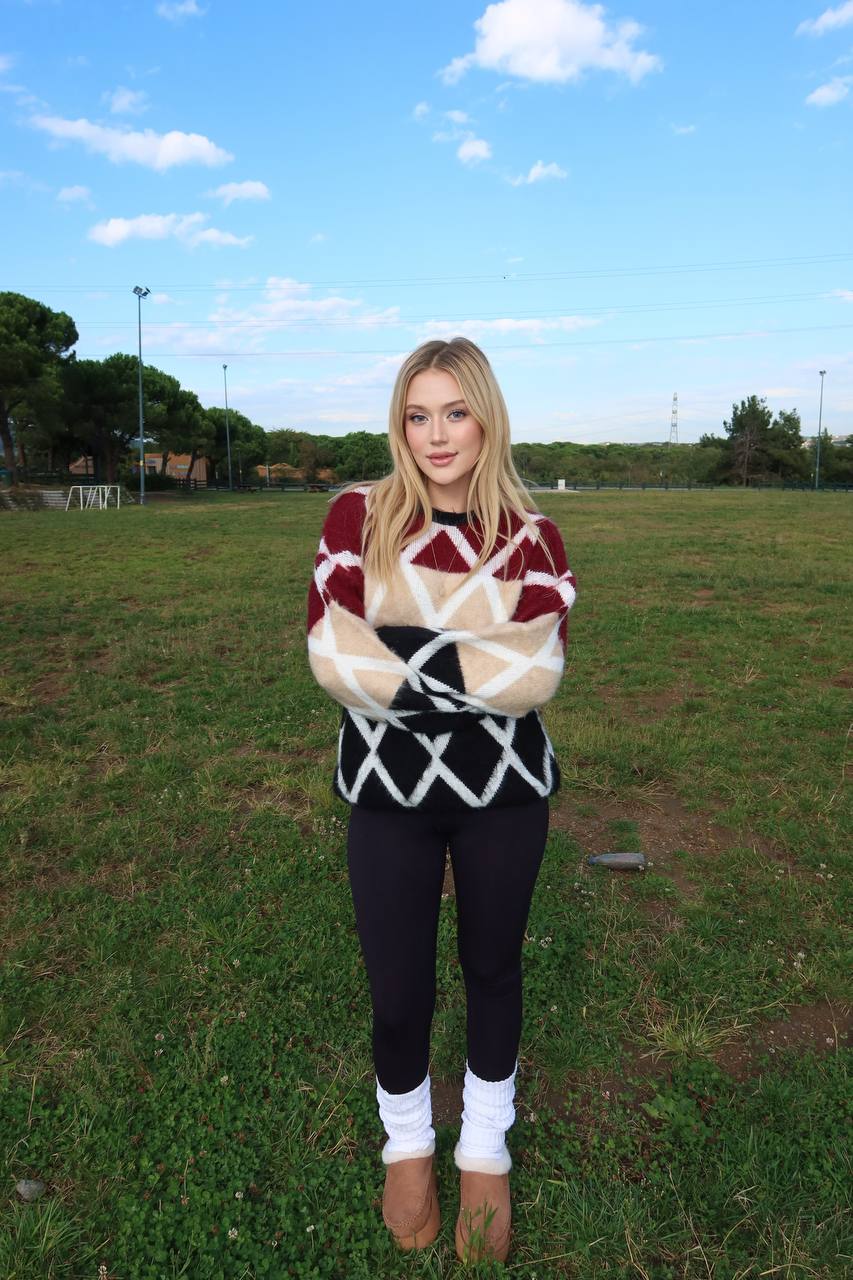 The Frosted Harmony Knit Sweater – 1255