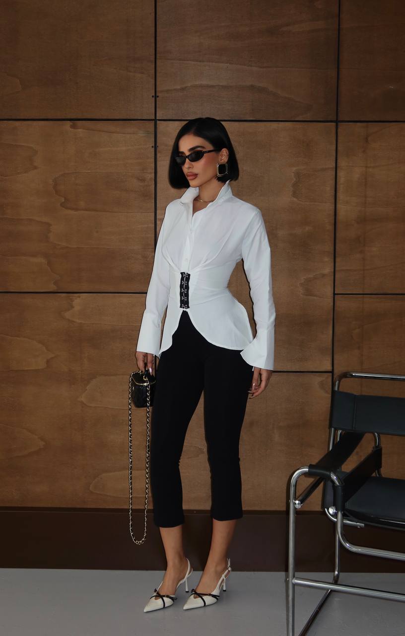 Power Muse Blouse Fitted Corset Waist 1281