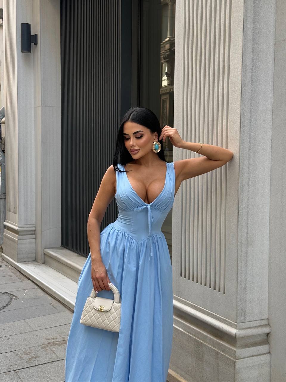 The Riviera Corset Maxi Dress - 1201