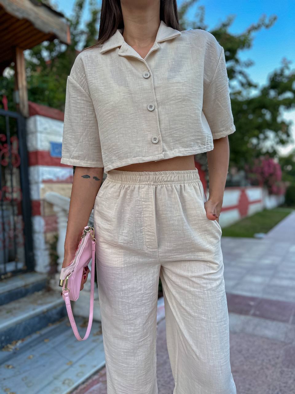 The Breezy Linen Two-Piece Set – 1154