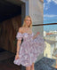 Blossom Romance Off-Shoulder Dress – 1151