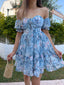 Blossom Romance Off-Shoulder Dress – 1151