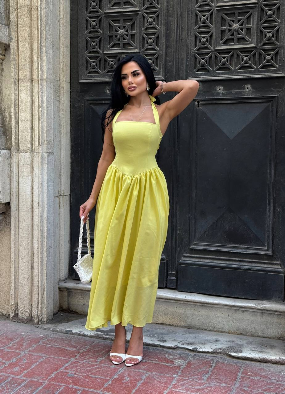 The Vienna Halter-Back Maxi Dress – 1213