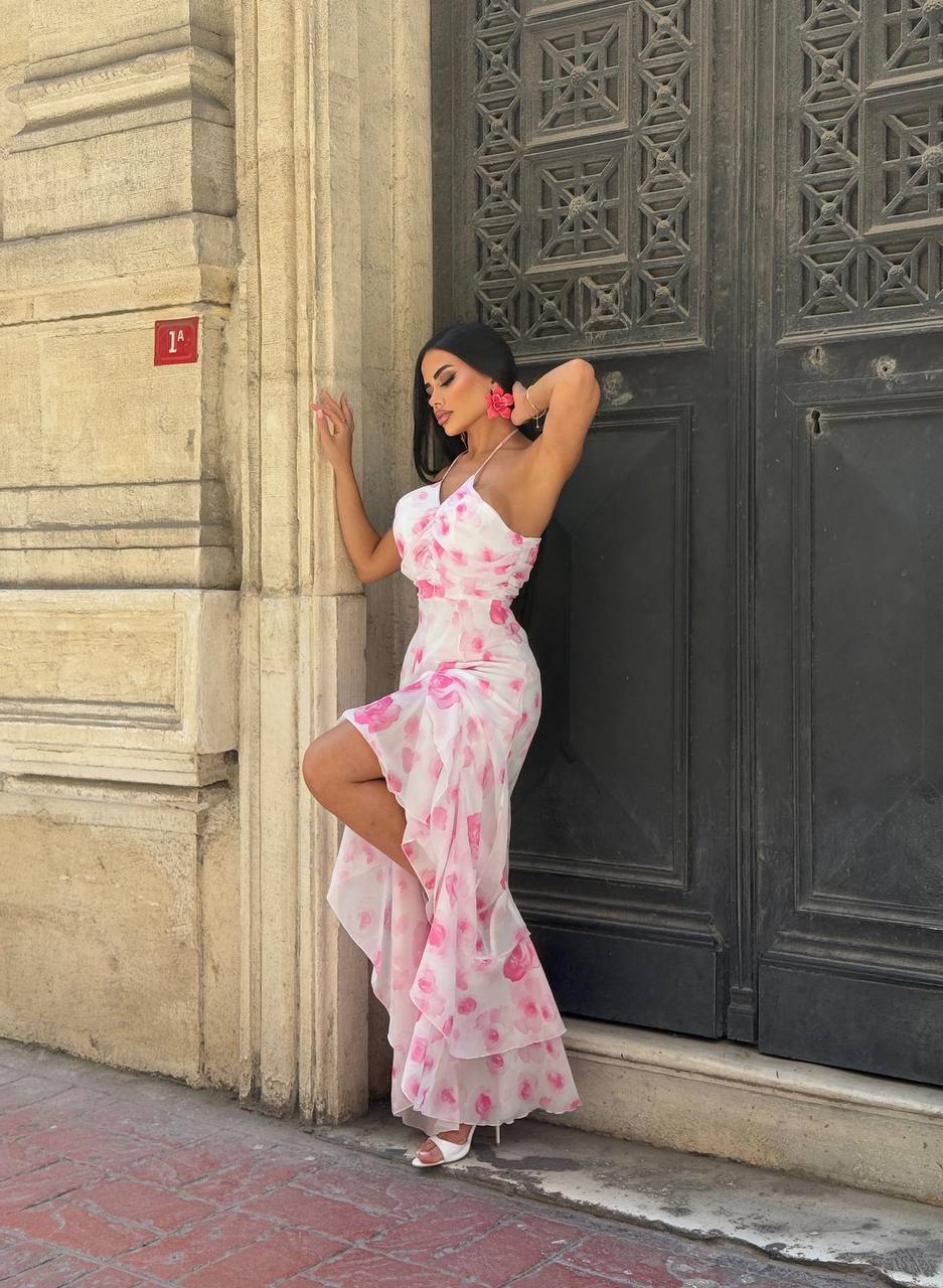 Sunset Muse Crochet Bodycon Dress - 1225