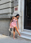 Flora Bloom Halter Mini Dress Summer Elegance - 1232