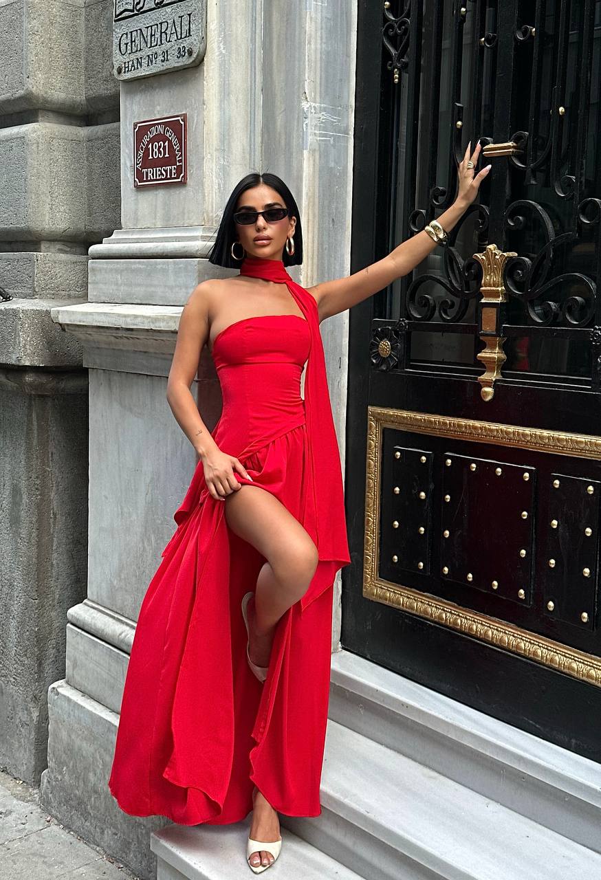 The Radiance One-Shoulder Maxi Dress - 1238