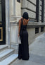 Eternal Glow Maxi Dress One-Shoulder Draped Scarf Detail - 1247