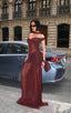 Maxi evening dress with sheer overlay - 1288