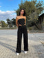Lace-Up Side Wide-Leg Pants – 1150
