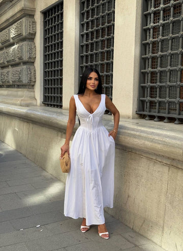 The Riviera Corset Maxi Dress - 1201