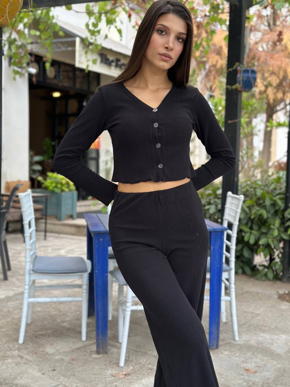 The Ribbed Luxe Co-Ord Set – 1146