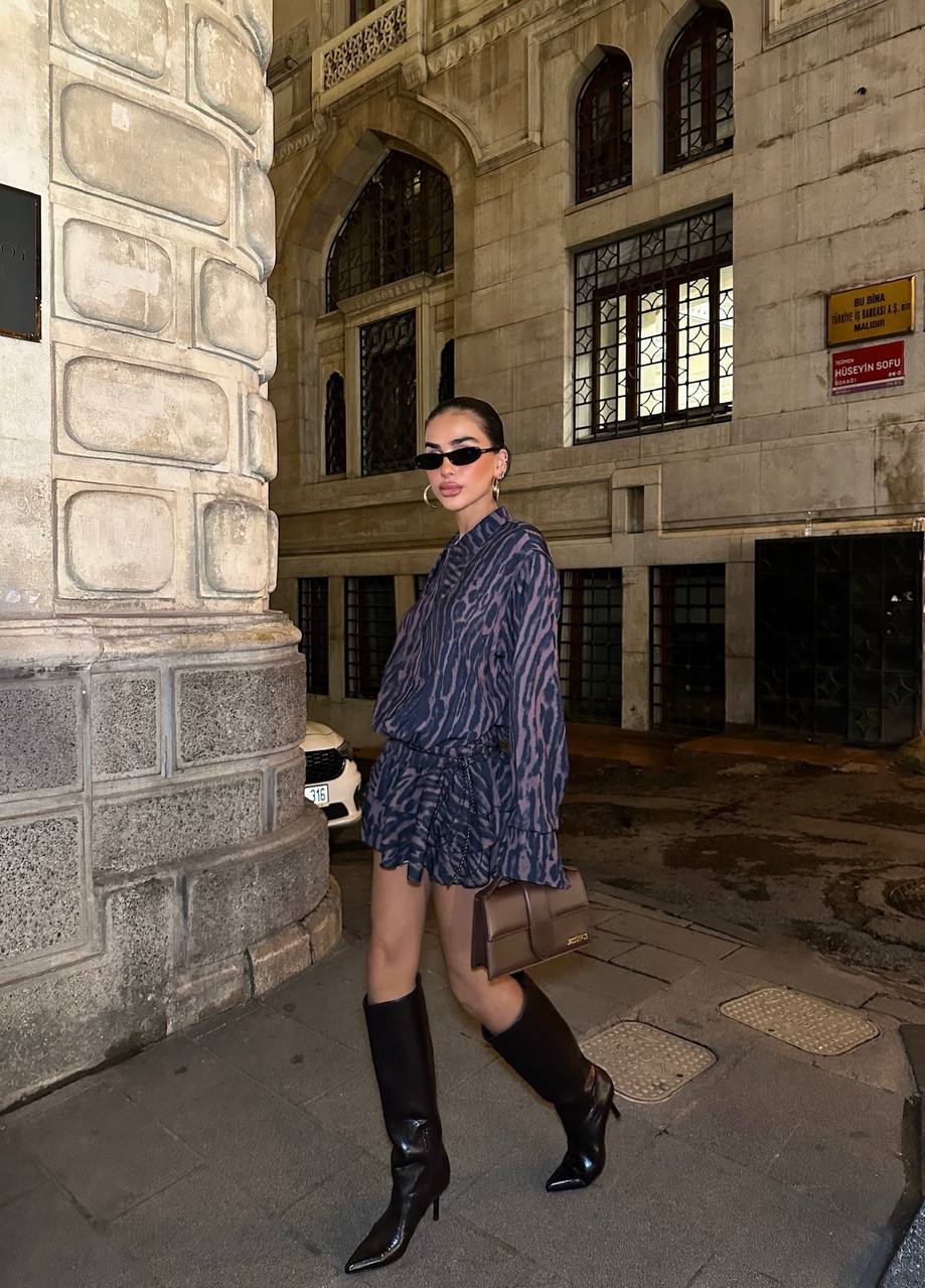 Urban Luxe Safari Set Outfits (Two-Piece Set) - 1034