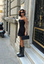 The Urban Romance Textured Mini Dress – 1237