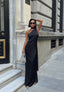 Eternal Glow Maxi Dress One-Shoulder Draped Scarf Detail - 1247