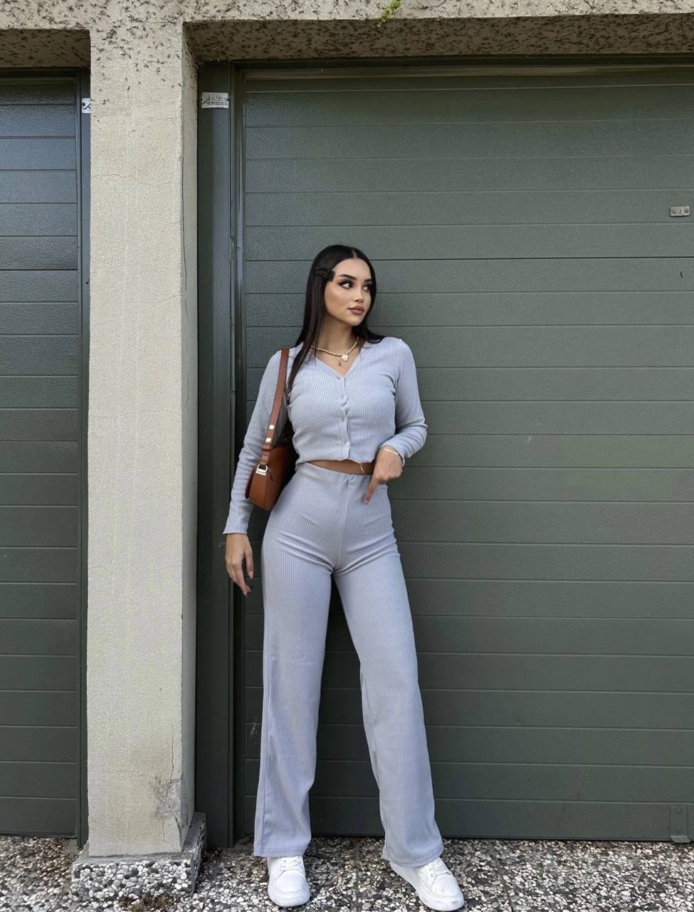 The Ribbed Co-Ord Set – 1144