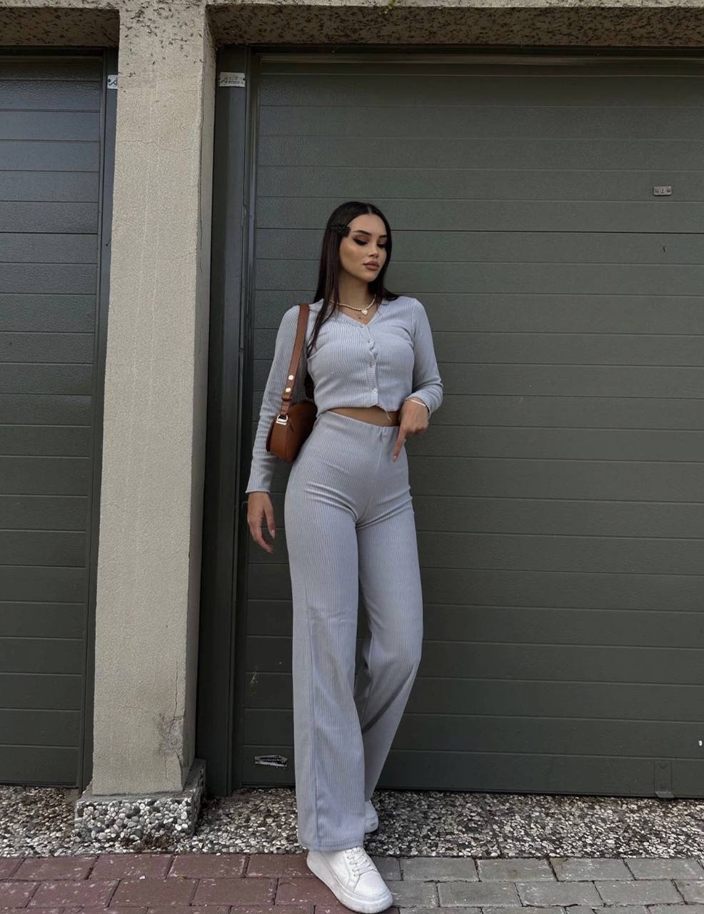 The Ribbed Co-Ord Set – 1144