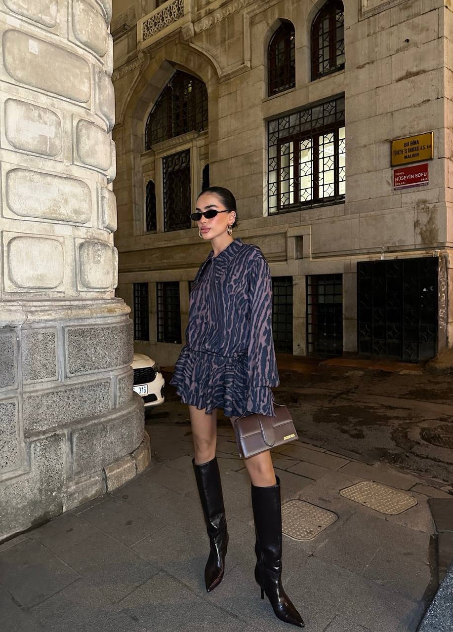 Urban Luxe Safari Set Outfits (Two-Piece Set) - 1034