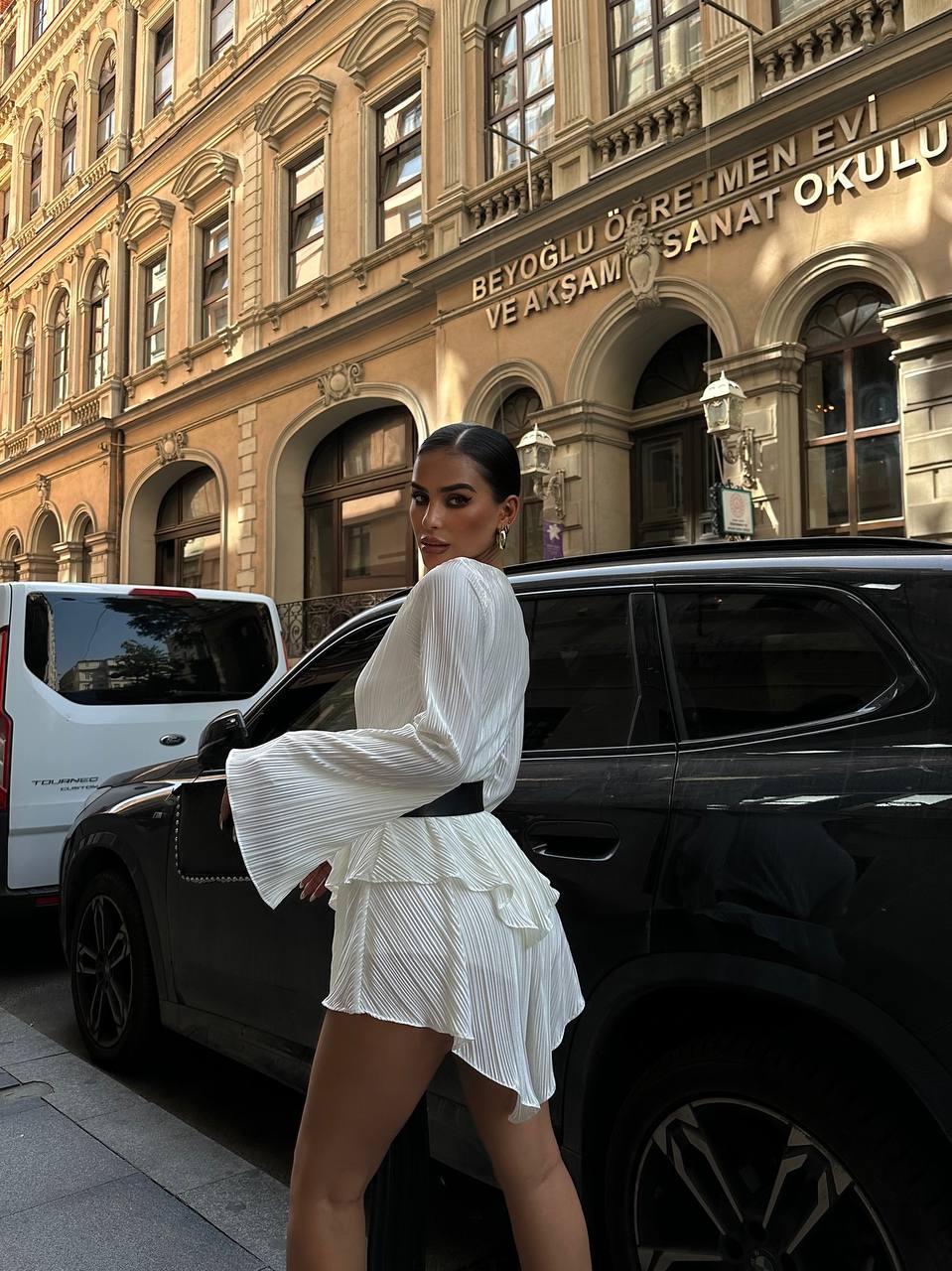 The Bella Pleated Mini Dress – 1006