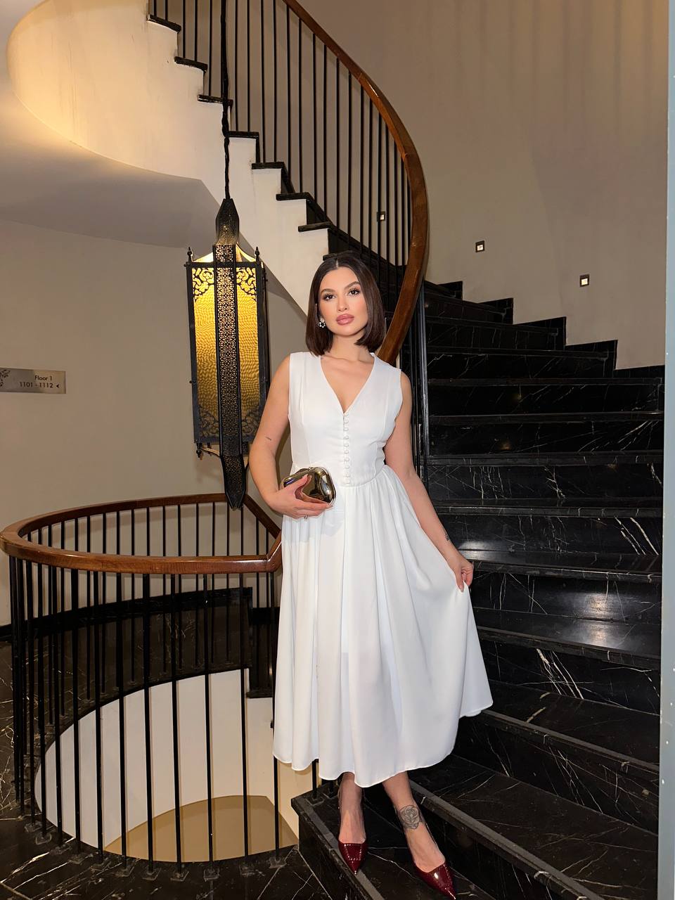 The Classic Button-Up A-Line Dress – 1162