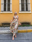 Sunset Bloom Sleeveless Maxi Dress - 1219