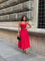 Riviera Backless Halter Midi Dress Elegant Summer Flow - 1230