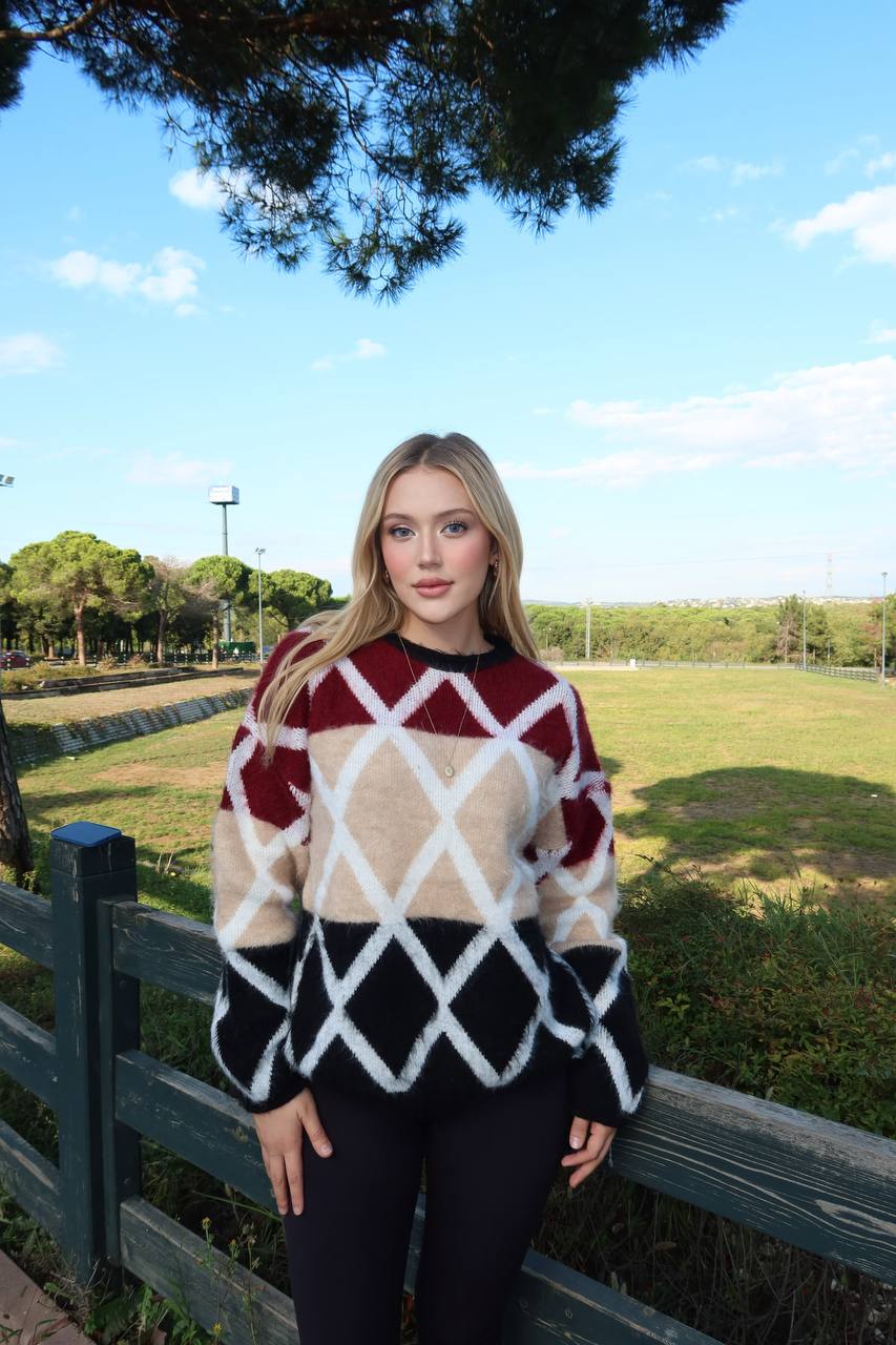 The Frosted Harmony Knit Sweater – 1255