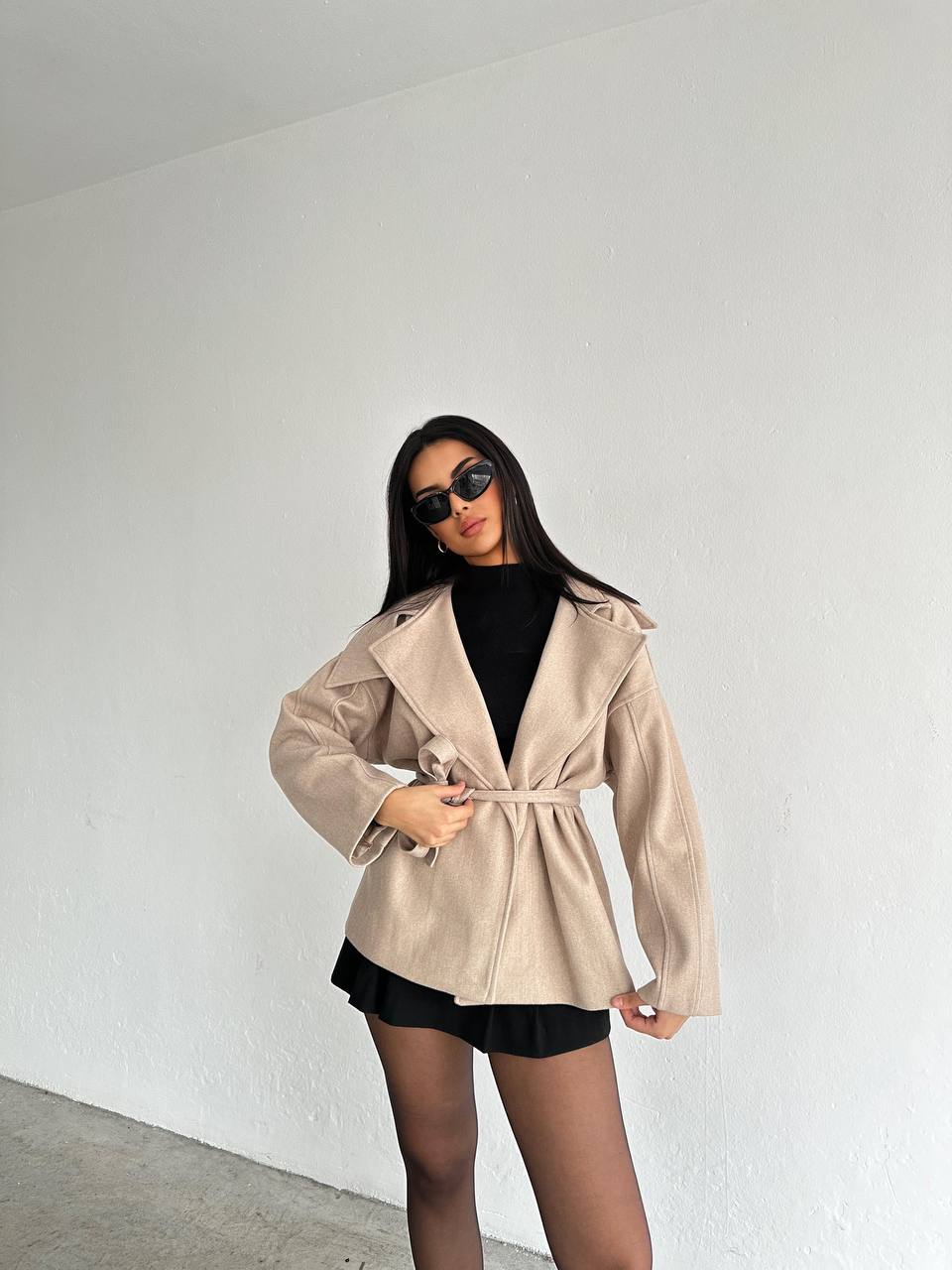 The Chic Belted Wool Jacket – 1141