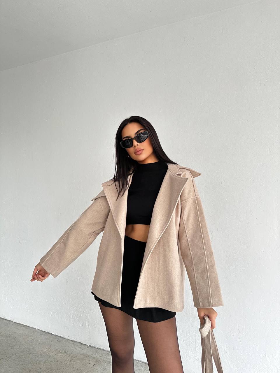 The Chic Belted Wool Jacket – 1141