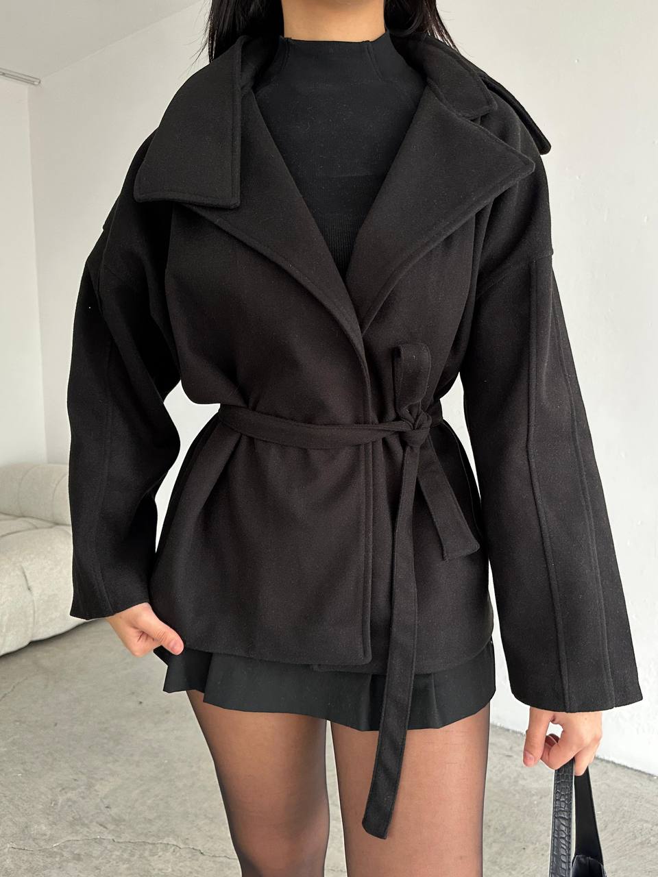 The Chic Belted Wool Jacket – 1141