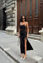 The Vixen Lace-Up Slit Maxi Dress Fierce Allure - 1186