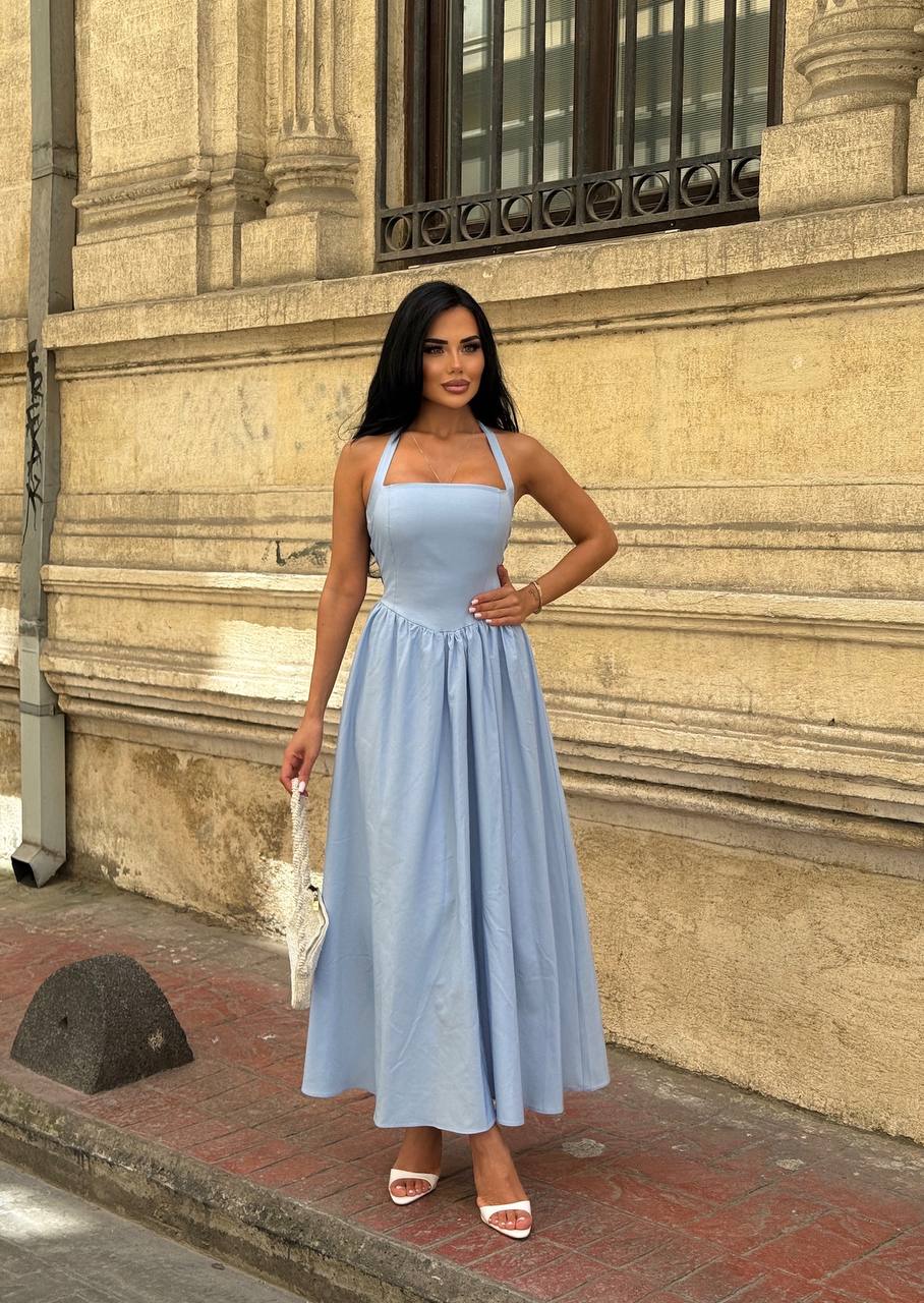 The Vienna Halter-Back Maxi Dress – 1213