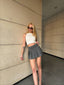 The Pleated Belted Mini Skirt – 1138