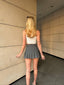 The Pleated Belted Mini Skirt – 1138