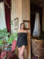 The Luxe Off-Shoulder Ruched Mini Dress - 1026