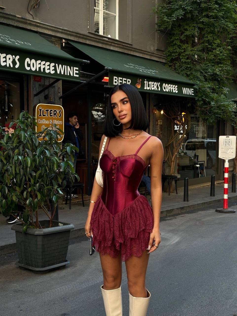 The Pearl Corset Mini Dress - 1016