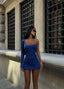 The Luxe One-Shoulder Sequin Mini Dress - 1076